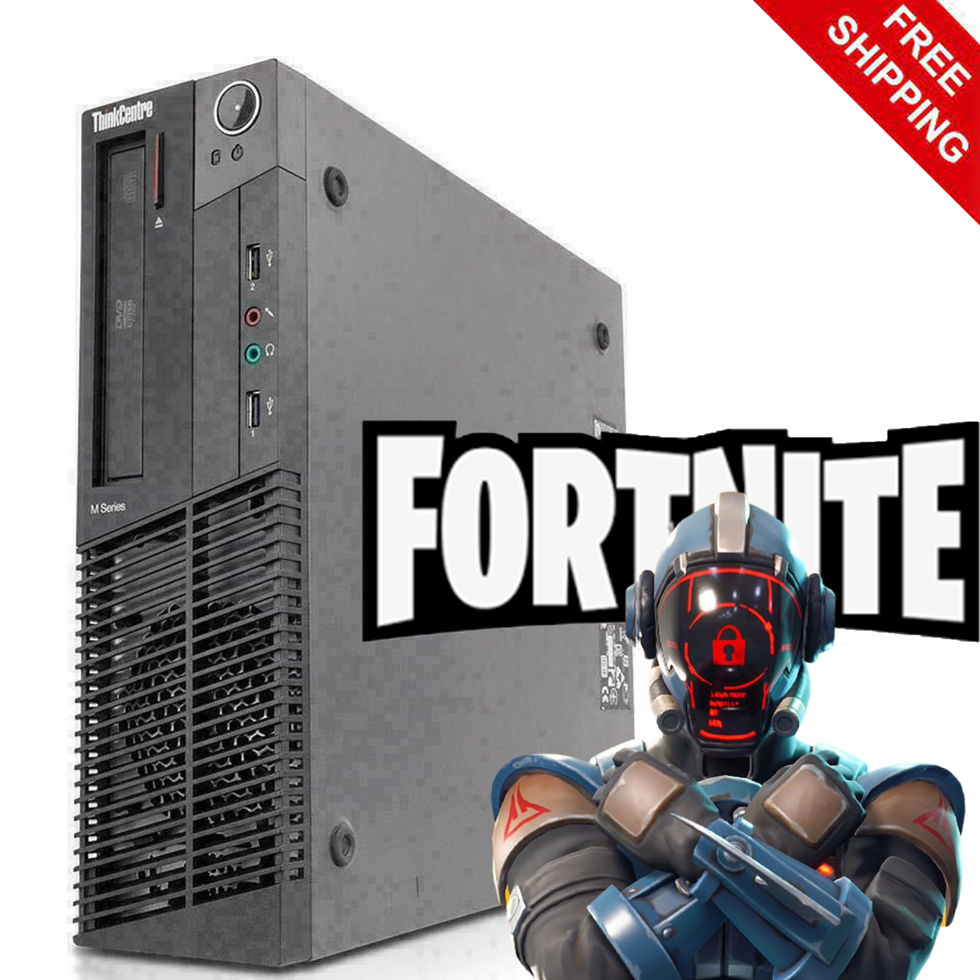 Lenovo Gaming Tower Computer PC 8GB 1TB For Fortnite Gaming Windows 10 Pro  Pro