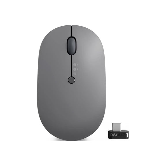 Lenovo Go Wireless Multi-Device Mouse (Storm Grey) - Lenovo Go Wireless Multi-Device Mouse (Storm Grey)