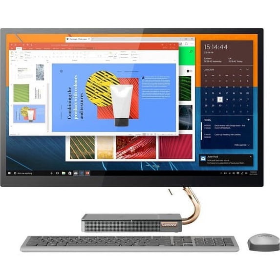 Lenovo IdeaCentre 27" Touchscreen All-In-One Computer, Intel Core i5 i5-9400T, 8GB RAM, 256GB SSD, Windows 10 Home, F0EK0000US