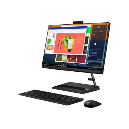 Lenovo IdeaCentre AIO 3 22ITL6 F0G5 - All-in-one with monitor stand - Core i3 1115G4 / up to 4.1 GHz - RAM 8 GB - SSD 256 GB - NVMe, TLC - DVD-Writer - UHD Graphics - Gigabit Ethernet - Win 11 Home - monitor: LED 21.5" 1920 x 1080 (Full HD) - keyboard: US