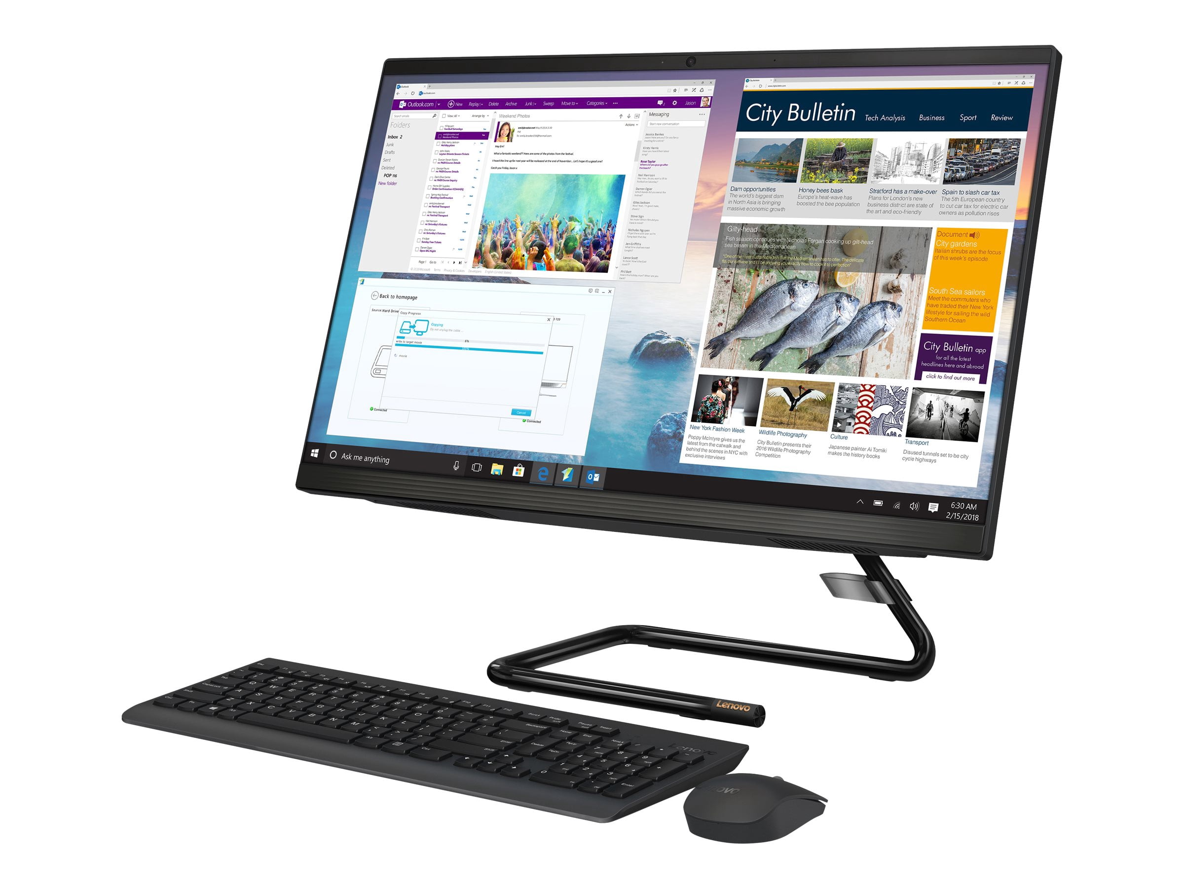 Lenovo A340 F0ER 一体型デスクトップパソコン Lenovo IdeaCentre A340-24ICK F0ER - All-in-one with stand - Core