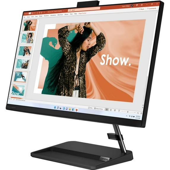 Lenovo IdeaCentre 23.8" Full HD Touchscreen All-In-One Computer, Intel Core i5 i5-12450H, 8GB RAM, 256GB SSD, Windows 11 Home, F0GH00PCUS