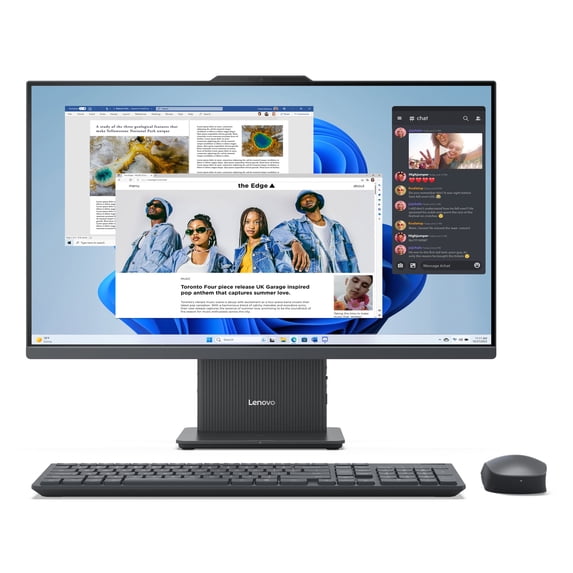 Lenovo IdeaCentre 27" Full HD Touchscreen All-In-One Computer, AMD Ryzen 5 7535HS, 32GB RAM, 2TB SSD, Windows 11 Home, F0HQ001EUS
