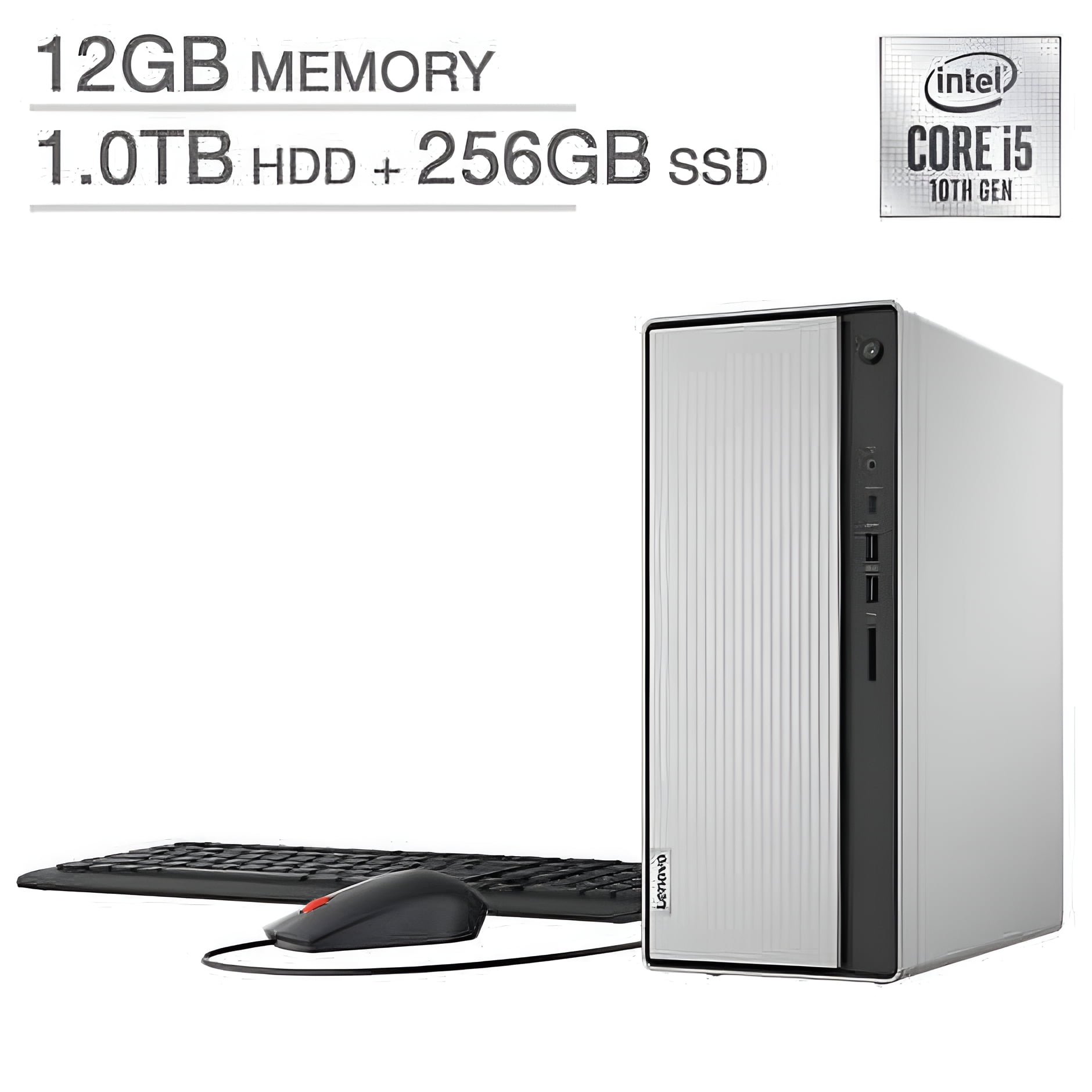 Lenovo IdeaCentre 5 Desktop Computer, Intel Core i5 10th Gen Lenovo IdeaCentre 5 Desktop Computer, Intel Core i5 10th Gen