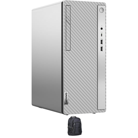 Lenovo IdeaCentre 5i Home/Business Desktop (Intel i5-12400 6-Core, Intel UHD 730, 16GB RAM, 128GB PCIe SSD + 500GB HDD (2.5), Wifi, Bluetooth, Win 10 Pro) with Premium Backpack