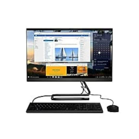 Lenovo IdeaCentre A340 All-in-One PC, 23.8" Touchscreen, 9th Gen Intel Core i3, 8GB Memory, 1TB Hard Drive, Windows 10