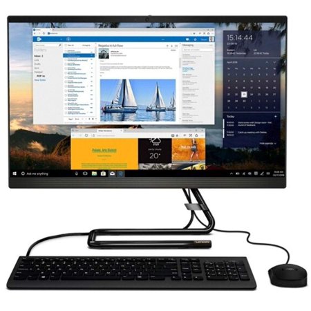 Lenovo IdeaCentre A340 All-in-One PC, 23.8" Touchscreen, 9th Gen Intel Core i3, 8GB Memory, 1TB Hard Drive, Windows 10