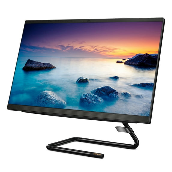 Lenovo IdeaCentre AIO 3i 23.8" FHD Touchscreen All-in-One Desktop, Intel Core i3-10100T, 8GB RAM, 256GB SSD, DVD-RW, Windows 10 Home, Black, F0EU00MAUS