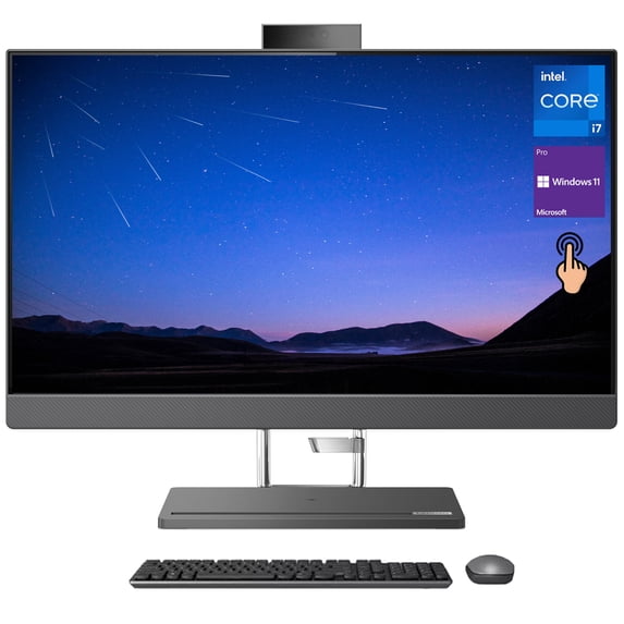 Lenovo IdeaCentre AIO 5 All-in-One, 27" QHD Touchscreen, Intel Core i7-12700H, 64GB DDR5 RAM, 4TB SSD, HDMI, Wireless KB & Mouse, Wi-Fi 6, Windows 11 Pro