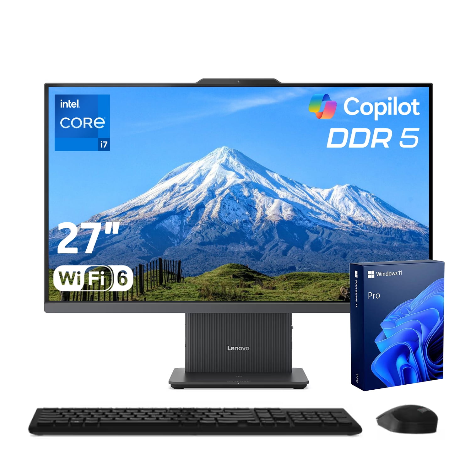 Lenovo IdeaCentre Business Computer All-in-One PC, 27