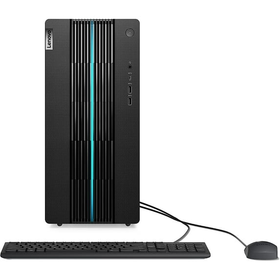 Lenovo IdeaCentre Gaming 5i Desktop Computer - Intel Core i5-12400 up to 4.40 GHz, 16GB RAM, 1TB PCIe SSD + 10TB HDD, GeForce RTX 3060 Graphics, HD Audio, Windows 11 Home, Raven Black