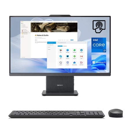 Lenovo IdeaCentre I 27" Touchscreen Business All-in-One, Intel Core i7-13620H, 16GB DDR5, 512GB SSD, W11H