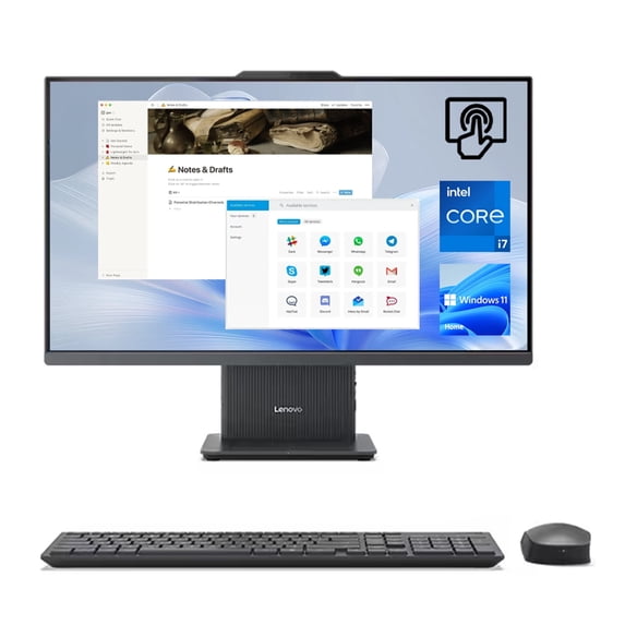 Lenovo IdeaCentre I 27" Touchscreen Business All-in-One, Intel Core i7-13620H, 16GB DDR5, 512GB SSD, W11H