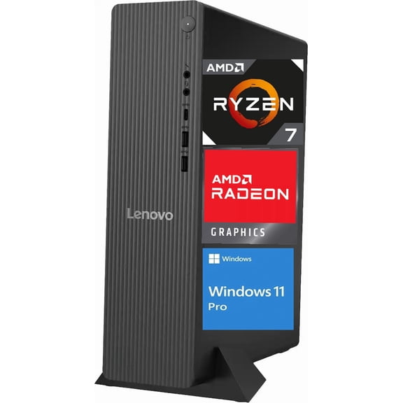 Lenovo IdeaCentre Tower 8 Business Desktop PC, AMD Ryzen 7 250 8-Core Processor, 16GB DDR5 Memory, 512GB PCIe SSD, Windows 11 Pro, Wi-Fi 6, Radeon 780M Graphics,Windows 11 Pro