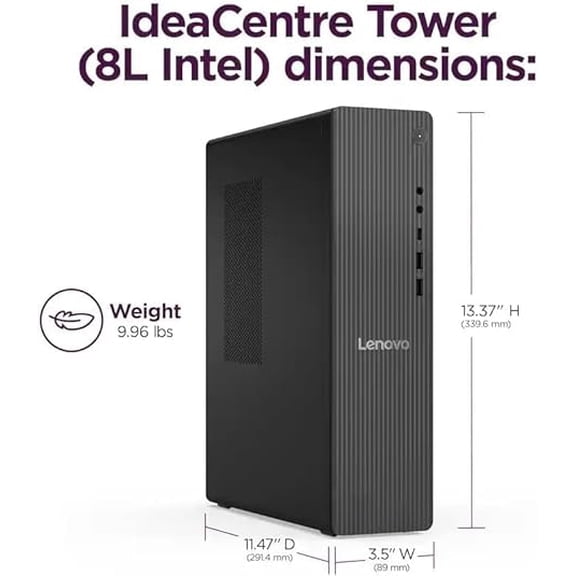 Lenovo IdeaCentre Tower 91CF000DUS Desktop Computer,Intel® Core™ Ultra 5 225 Processor, 16 GB DDR5 1 TB SSD ,Copilot,HDMI, Wi-Fi 6E, RJ-45, Windows 11 Pro