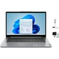 thumbnail image 1 of Lenovo IdeaPad 1 14 Laptop, 14.0" HD Display, Intel Celeron N4020, 1.1 GHz, 4GB RAM, 64GB eMMC + 128GB SSD Storage, Intel UHD Graphics 600, Win 11 in S Mode, Cloud Grey + Mazepoly Accesories, 1 of 7