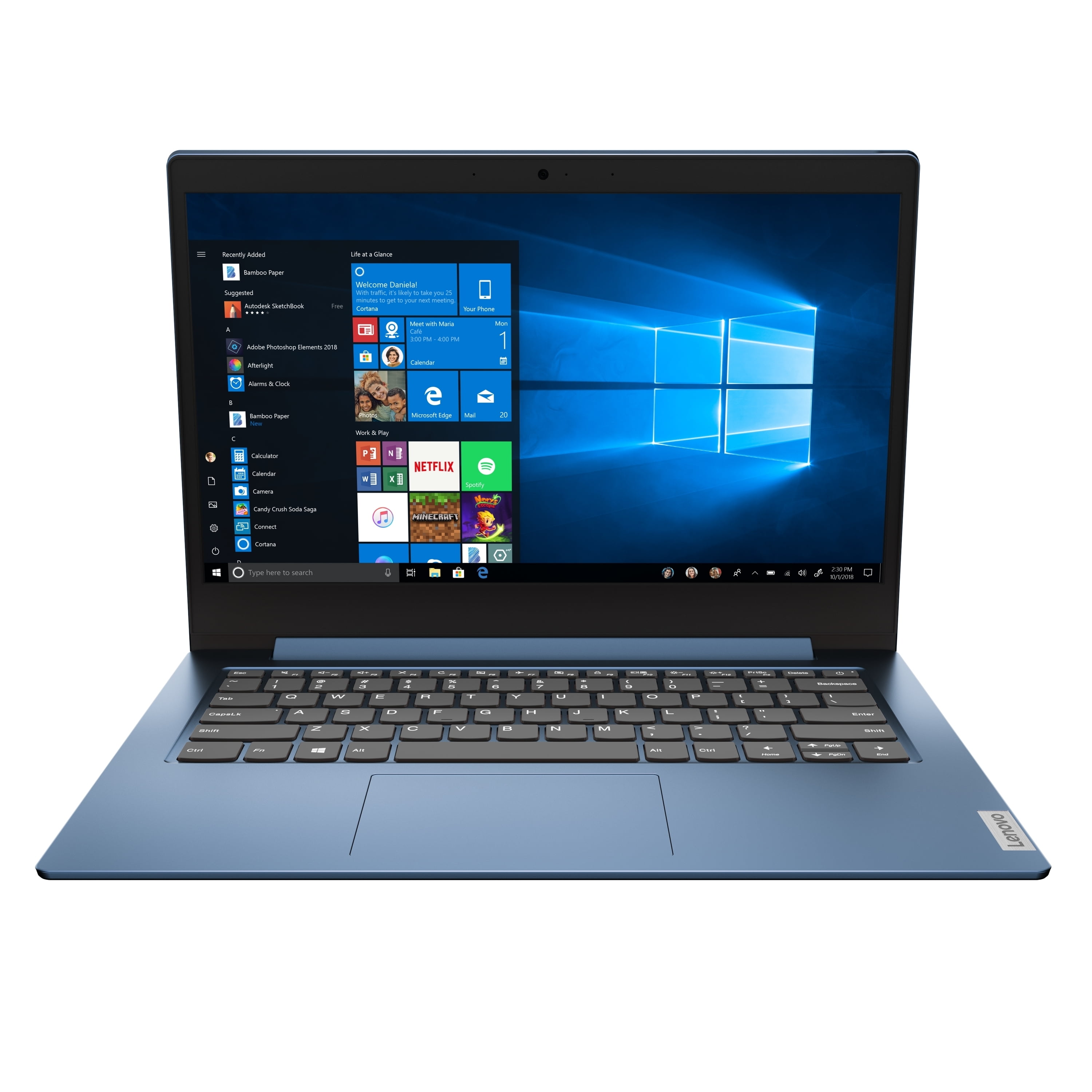 Lenovo IdeaPad 1 14IGL05 14" 4GB 128GB Intel Pentium Silver N5030 X4 1.1GHz Win10, Ice Blue