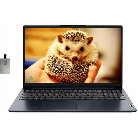 Lenovo IdeaPad 1 15.6" FHD Laptop, Intel Pentium Silver N6000 Processor, 12GB RAM, 256GB PCIe SSD, 720P HD Webcam, Dolby Audio, 1 Year Office, Blue, Win 11, with Hotface 32GB USB Card
