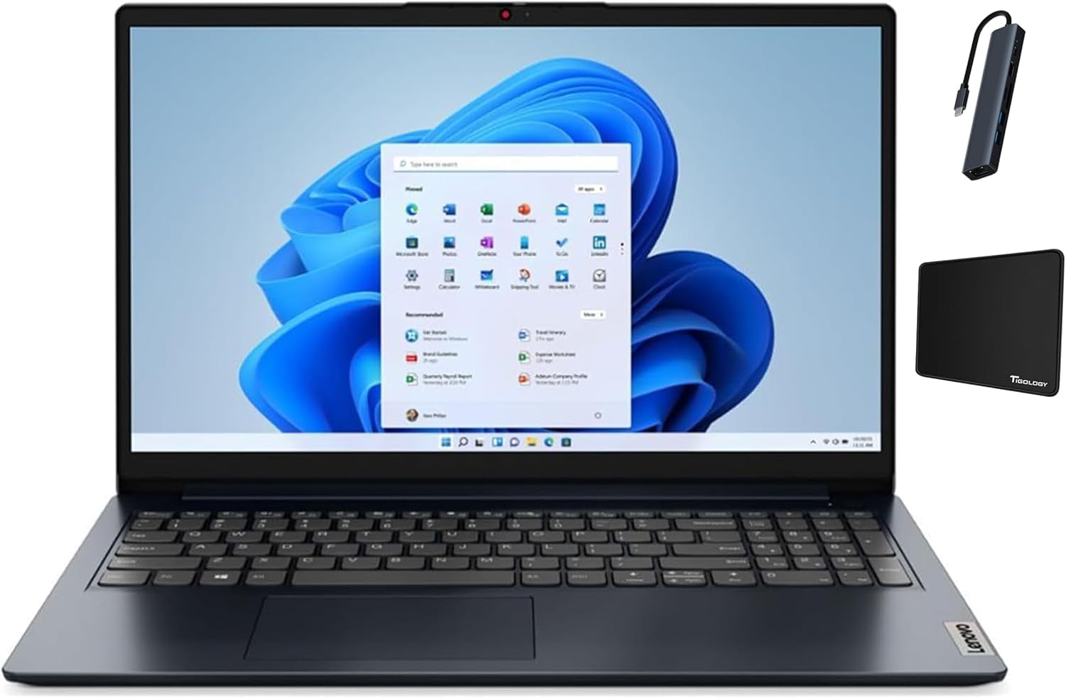 Lenovo IdeaPad 1 15.6 inch FHD Touchscreen Laptop, Intel Core i5