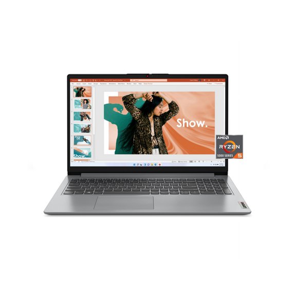 Lenovo IdeaPad 1 15ALC7 AMD Ryzen 5 5000 Series 5500U (2.10GHz) 8GB Memory 512 GB PCIe SSD AMD Radeon Graphics 15.6" Windows 11 Home 64-bit 82R400EMUS