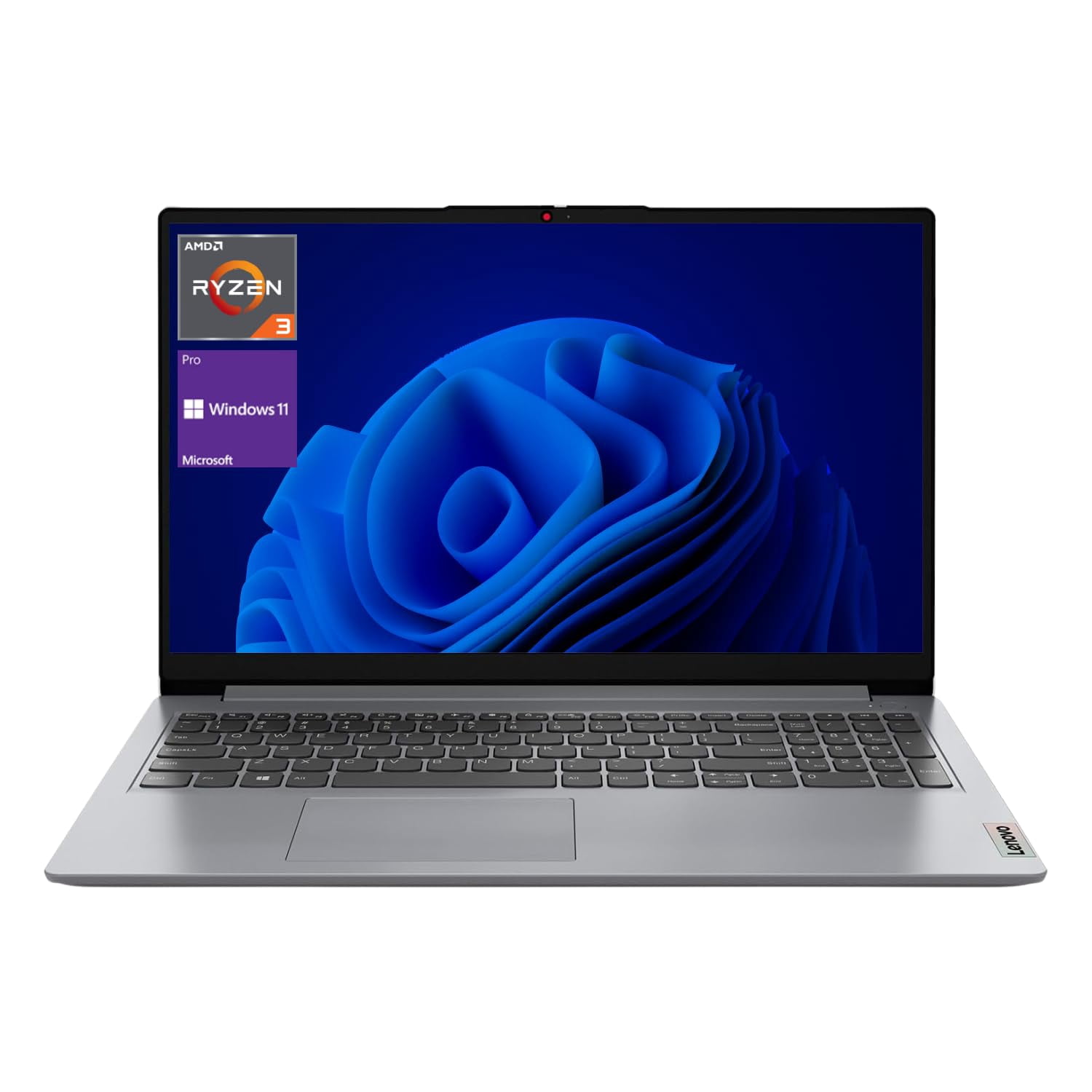Lenovo IdeaPad 1 Laptop, 15.6" FHD Display, AMD Ryzen 3 7320U Processor (Beat i3-1115G4), 8GB RAM, 1TB SSD, Wi-Fi 6, SD Card Reader, HDMI, Webcam, Windows 11 Pro, Cloud Grey