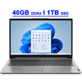 thumbnail image 1 of Lenovo IdeaPad 1 Premium Business Laptop 15.6" FHD Anti-glare Intel 10-Core i5-1235U Processor 40GB DDR4 1TB SSD USB-C Privacy Camera Win11 Gray, 1 of 5