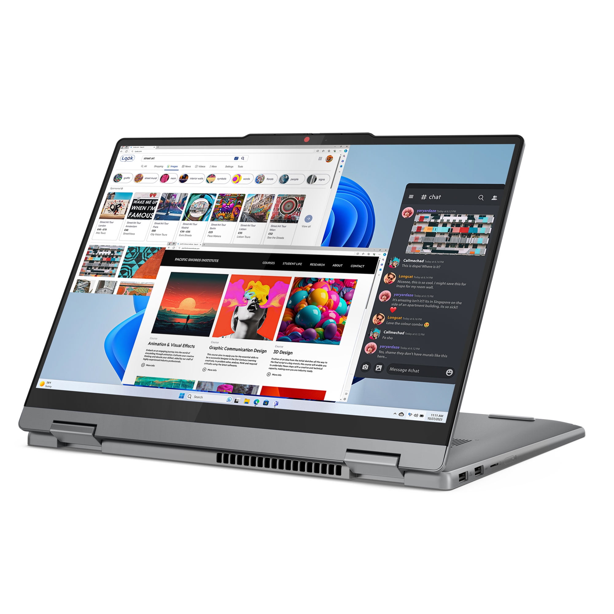 Lenovo IdeaPad 14" Touchscreen Convertible Electronic Laptop, Core 7 150U, 512GB SSD, Windows 11 Hom