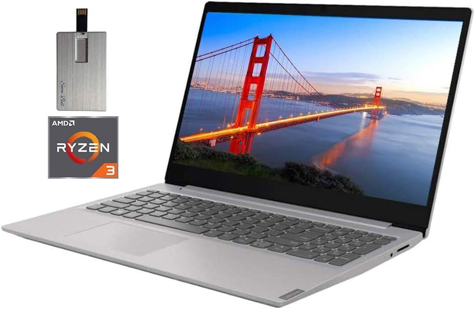 Lenovo IdeaPad 15.6" FHD LED Laptop Computer, AMD Ryzen 3-3200U Processor, 8GB RAM, 256GB PCIe SSD, Dolby Audio, AMD Radeon Vega 3 Graphics, Webcam, HDMI, Win 10 S, with Hotface 32GB USB Card