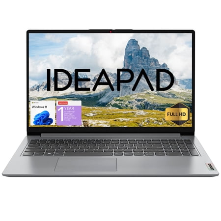 Lenovo IdeaPad 15.6" FHD Laptop, Intel Pentium Silver N6000, 12GB RAM, 128GB eMMC + 512GB SSD, W11H