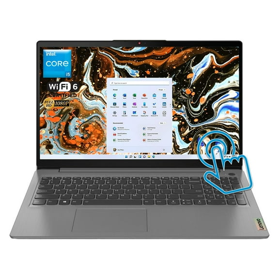 Lenovo IdeaPad 15.6" FHD Touchscreen Laptop, Intel Core i5-1135G7 Quad-Core Processor (Beats i7-1065G7), Intel Iris Xe Graphics, Long Battery Life, Windows 11 (8GB RAM | 512GB PCIe SSD)