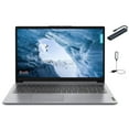 thumbnail image 1 of Lenovo IdeaPad 1i 15.6 inch FHD PC Laptops, Intel Core i3-1215U, 16GB RAM, 1TB SSD, Wi-Fi 6, SD Card Reader, Bluetooth, Windows 11 in S Mode, Cloud Grey with Mazepoly Accessories, 1 of 5
