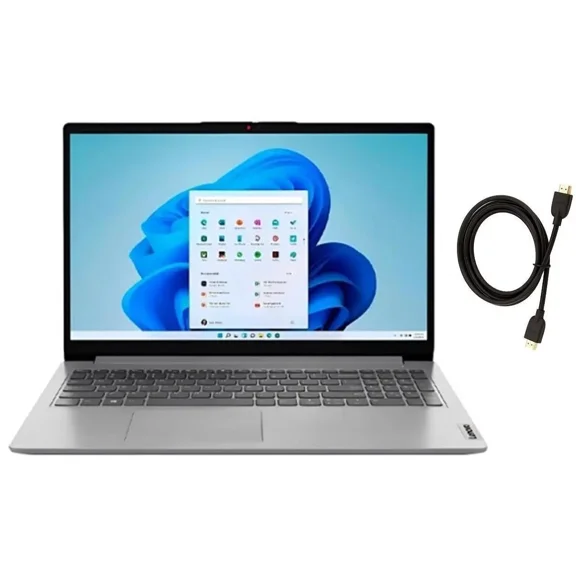 Lenovo IdeaPad 1i 15.6" Full HD Laptop|Intel Core i5-1335U|Intel Iris Xe Graphics|Webcam|Copilot|Grey| 16GB RAM | 256GB SSD |Windows 11 Home |Bundle with HDMI Cable