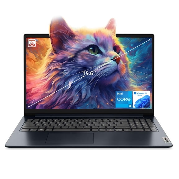 Lenovo IdeaPad 1i Laptop, 15.6" FHD Touchscreen, Intel Core i5-1235U Processor, 40GB DDR4 RAM, 2TB PCIe SSD, Webcam, Wi-Fi 6, HDMI, Windows 11 Home, Blue