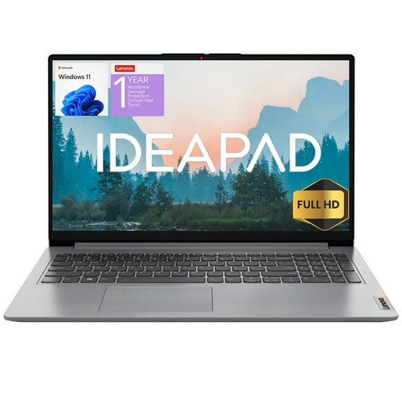 Lenovo IdeaPad 2025 15.6” FHD Laptop, Intel 4-Core CPU, 12GB RAM, 256GB SSD, Wi-Fi 6, Win11