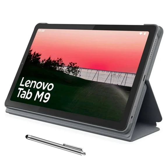 Lenovo Tab M9 9" HD Tablet, MTK G80 Octa 8-Core Processor, Android 12 or Later, 3GB RAM 32GB Storage, Dolby Atmos, Long Battery Life, USB-C, Folio Case Included, w/Stylus Pen