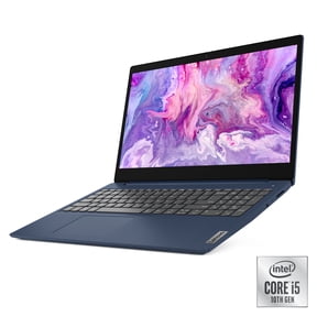 Lenovo IdeaPad 3 15" Laptop, Intel Core i5-1035G1 Quad-Core Processor, 8GB Memory, 256GB Solid State Drive, Windows 10, Abyss Blue, 81WE00ENUS