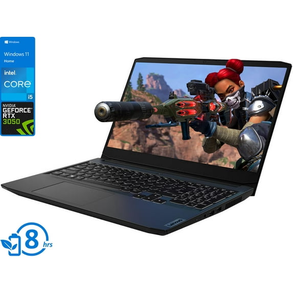 Lenovo IdeaPad 3 Gaming Laptop, 15.6" 120Hz FHD Display, Intel Core i5-11300H Upto 4.4GHz, 16GB RAM, 1TB NVMe SSD, NVIDIA GeForce RTX 3050, HDMI, Wi-Fi, Bluetooth, Windows 11 Home