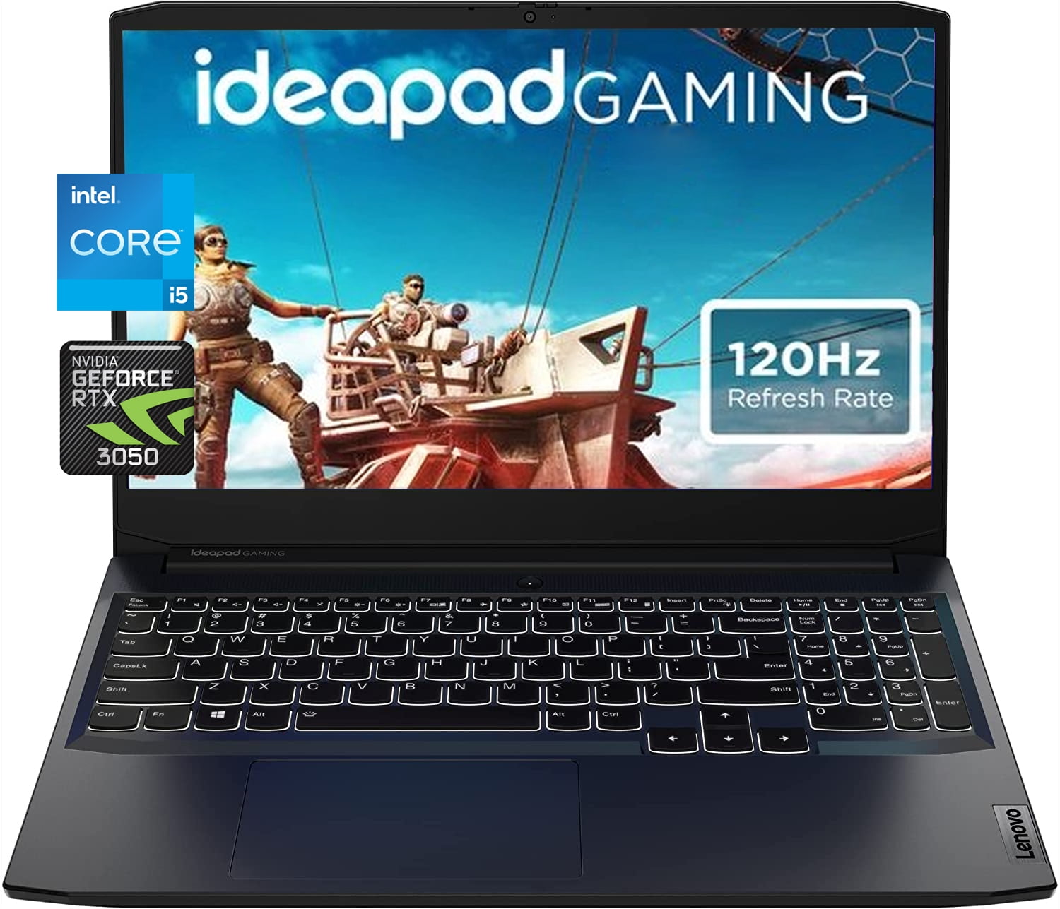 Lenovo IdeaPad 3 Gaming Laptop, 15.6 inch FHD IPS 120Hz Display, Intel