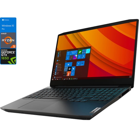Lenovo IdeaPad 3 Gaming Notebook, 15.6" 120Hz FHD Display, AMD Ryzen 5 4600H Upto 4.0GHz, 8GB RAM, 256GB NVMe SSD, NVIDIA GeForce GTX 1650, HDMI, Wi-Fi, Bluetooth, Windows 10 Pro