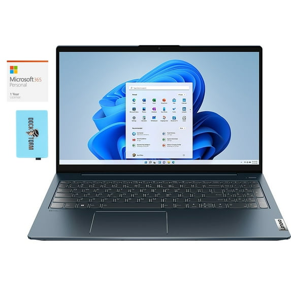Lenovo IdeaPad 3 Home/Business Laptop (AMD Ryzen 7 5825U 8-Core, 15.6in 60Hz Full HD (1920x1080), AMD Radeon, 12GB RAM, 2TB PCIe SSD, Backlit KB, Win 11 Home) with Microsoft 365 Personal , Hub