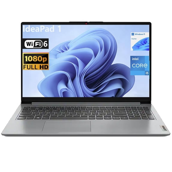 Lenovo IdeaPad 15.6" FHD Laptop, Intel Core i5-1335U, 16GB RAM, 512GB SSD, Windows 11 Home, Grey
