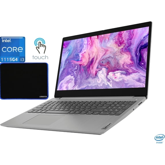 Lenovo Ideapad 3 15.6" Touchscreen/ Laptop Computer/ 11th Gen Intel i3-1115G4 (Beat i5-8250U)/ 8GB DDR4/ 256GB SSD/ Webcam/ WiFi / Bluetooth/ Win 10 Platinum Grey with UltraTech Mouse Pad Bundled