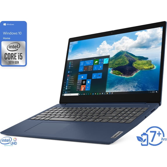 Lenovo IdeaPad 3 Notebook, 15.6" FHD Display, Intel Core i5-1035G1 Upto 3.6GHz, 8GB RAM, 256GB NVMe SSD, HDMI, Card Reader, Wi-Fi, Bluetooth, Windows 10 Home (81WE00ENUS)