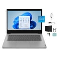 thumbnail image 1 of Lenovo IdeaPad 3i 14" FHD LCD Display Laptop, Intel Core i5-1135G7 2.4 GHz, 8GB RAM, 512GB SSD Storage, 4-in-1 Card Reader, Windows 11 Home, Platinum Grey with Mazepoly Accessories, 1 of 6
