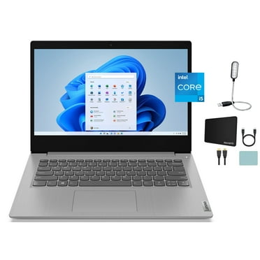 Lenovo IdeaPad 3i 14" FHD LCD Display Laptop, Intel Core i5-1135G7 2.4 GHz, 8GB RAM, 512GB SSD Storage, 4-in-1 Card Reader, Windows 11 Home, Platinum Grey with Mazepoly Accessories