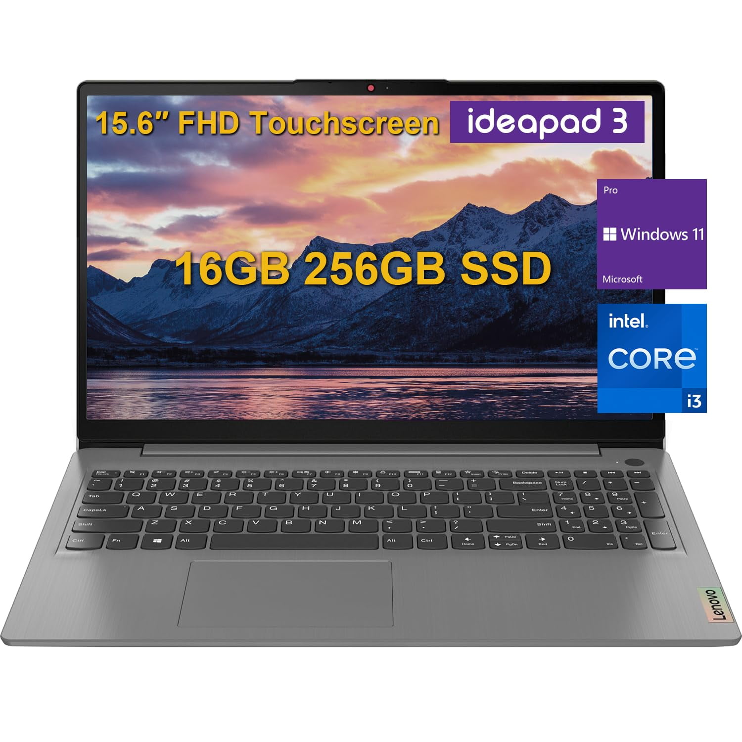 Lenovo IdeaPad 3i 15.6" Touchscreen Laptop - Intel Core I3, 16GB RAM, 1TB SSD, Windows 11