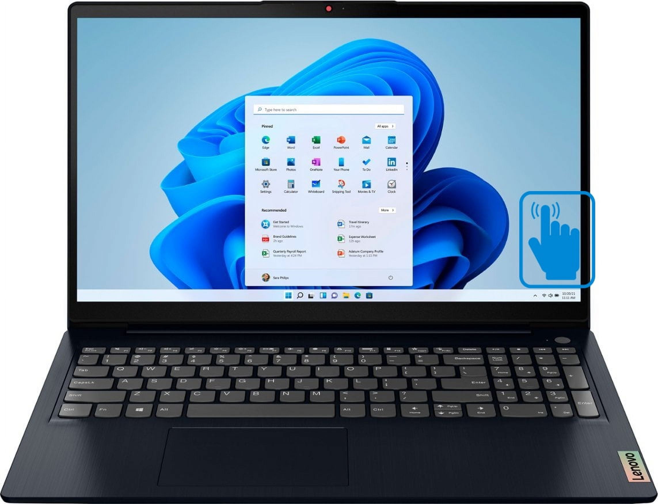Lenovo IdeaPad 3i 15.6in Touchscreen IPS FHD Abyss Blue Laptop (Intel i5-1155G7, 12GB RAM, 512GB PCIe SSD, Intel Iris Xe, WiFi 6, Bluetooth 5.2, SD Reade, Webcam, Win 11 Home S-Mode)