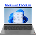 thumbnail image 1 of Lenovo IdeaPad 3i 15 Premium Business Laptop 15.6" FHD IPS Touchscreen 11th Gen Intel Quad-Core i5-1135G7 12GB RAM 512GB SSD Intel Iris Xe Graphic USB-C Privacy Webcam Win11 Gray, 1 of 8