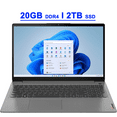 thumbnail image 1 of Lenovo IdeaPad 3i 15 Premium Business Laptop 15.6" FHD IPS Touchscreen 11th Gen Intel Quad-Core i5-1135G7 20GB RAM 2TB SSD Intel Iris Xe Graphic USB-C Privacy Webcam Win11 Gray, 1 of 8