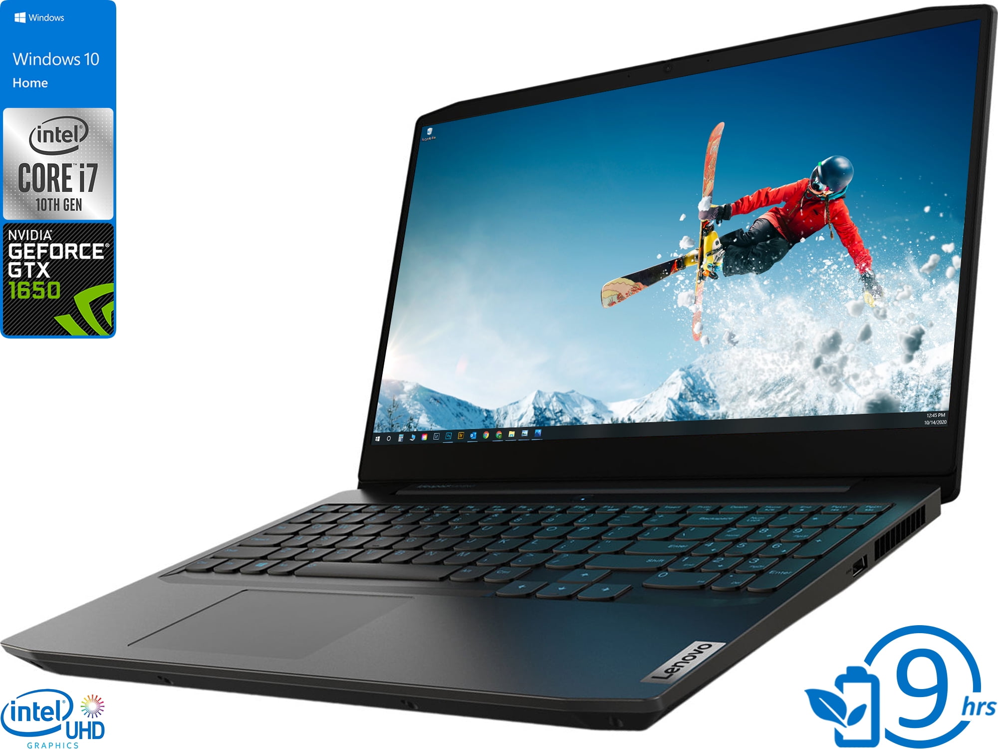 Lenovo IdeaPad 3i Gaming Laptop, 15.6" 120Hz FHD Display, Intel Core i7-10750H Upto 5.0GHz, 8GB RAM, 512GB NVMe SSD, NVIDIA GeForce GTX 1650, HDMI, Wi-Fi, Bluetooth, Windows 10 Home (81Y4001HUS)
